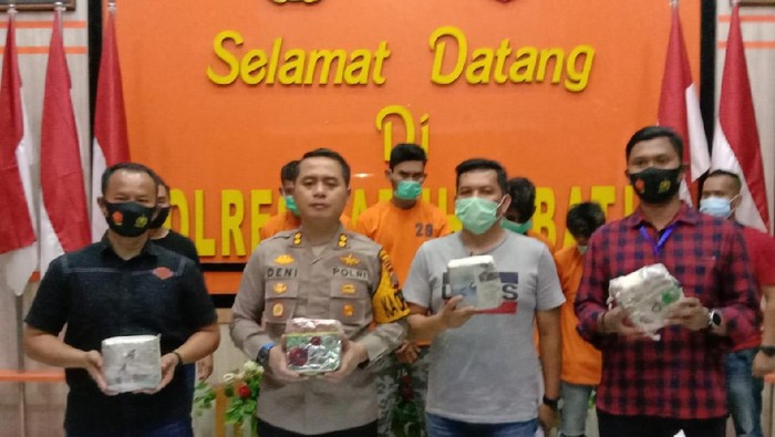Polisi menangkap 4 orang pria di dua lokasi terpisah di Sumatera Utara (Sumut), terkait peredaran narkoba. (Dok. Istimewa).