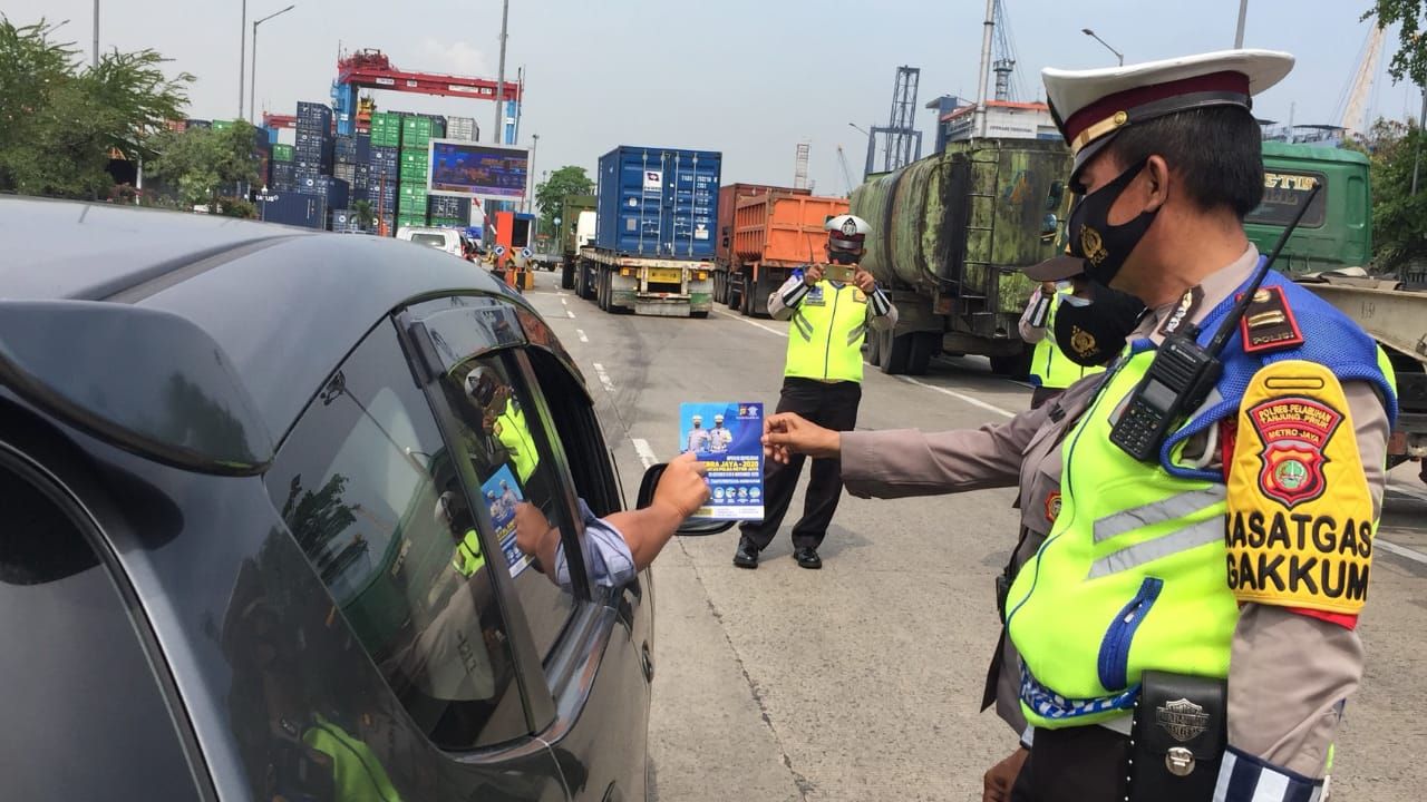 Polres Pelabuhan Tanjung Priok Lakukan Giat Operasi Zebra Jaya 2020