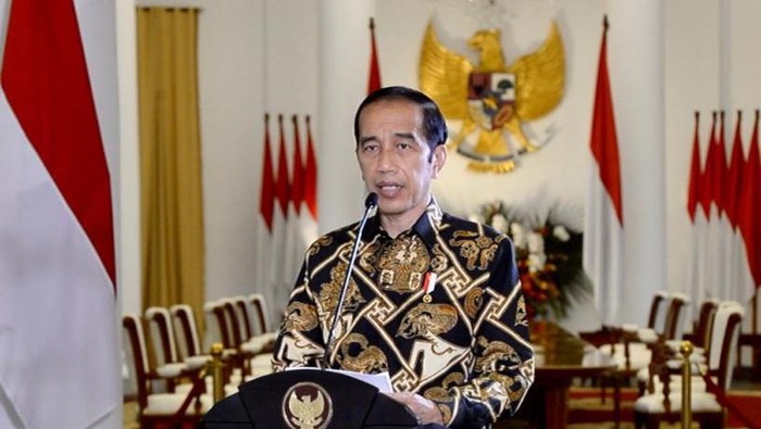 Presiden Jokowi pidato dalam peringatan HUT IDI