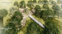 Bangunan penginapan untuk para ranger, pemandu wisata, dan peneliti, yang dilengkapi dengan pos penelitian dan pemantauan habitat komodo. Foto: Dok. Kementerian PUPR
