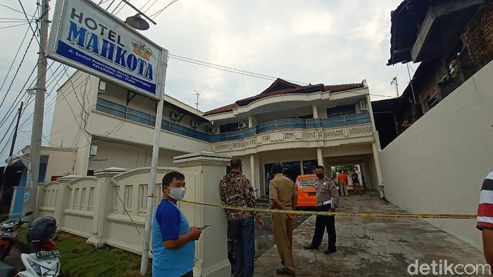 TKP penemuan mayat perempuan di hotel Kudus. Foto diambil Senin (26/10/2020).