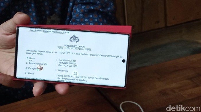 Laporan polisi soal dugaan penguasaan lahan Kadin Jabar