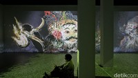 Pameran imersif maestro seni lukis Indonesia Affandi menjadi rangkaian dari Pekan Kebudayaan Nasional 2020.  Foto: Pradita Utama/ detikcom