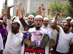 Umat Muslim di Pakistan hingga Palestina Demo Kecam Presiden Macron