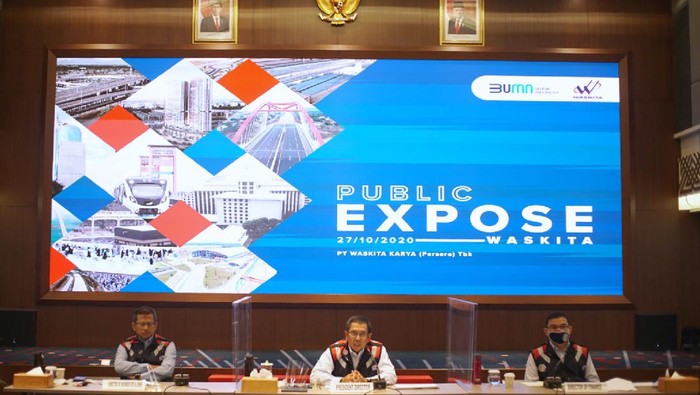 Waskita Karya menggelar public expose guna menginformasikan akan rencana melantai di Bursa Efek Indonesia pada tahun 2021.