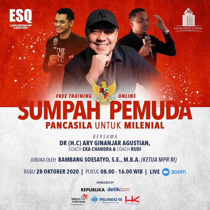Training Pancasila saat Sumpah Pemuda dari ESQ. (Dok Istimewa)