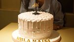 Gaya Fashionable Asila Maisa Fatihah saat Makan Mie dan Es Krim
