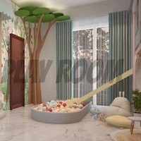 Berbagai macam wahana permainan akan ada di dalam ruang bermain sang anak nantinya. Salah satunya adalah carousel. Diakui Momo bahwa memang sejak awal dirinya menginginkan ada wahana carousel di dalam ruang bermain anaknya. Foto: YouTube/Momo Youtube Channel