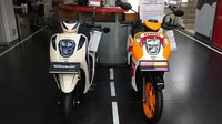 Astra Motor Center Jakarta menawarkan opsi Honda Genio dengan pilihan kelir ala tim Repsol Honda Team MotoGP. Foto: Astra Motor Center Jakarta