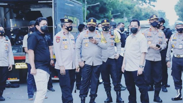 Kabareskrim hingga Kapolda Metro Pantau Demo di Patung Kuda.