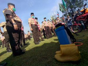 Kala Pramuka Ambil Bagian Ikut Berada di Garda Terdepan