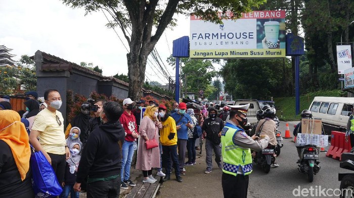 Kawasan wisata Lembang mulai dipadati wisatawan
