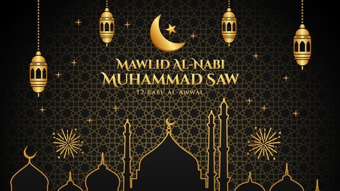 Happy Mawlid al-Nabi Muhammad SAW greeting card