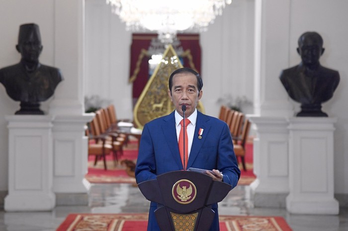 Presiden Jokowi berpidato di Hari Sumpah Pemuda 2020 sekaligus meresmikan stasiun TVRI Papua Barat.