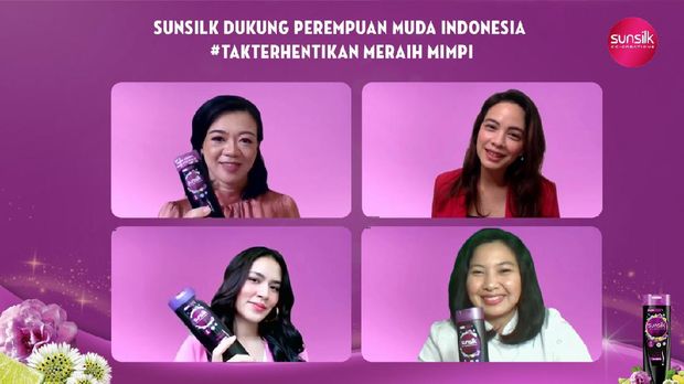 Acara virtual press conference sunsilk