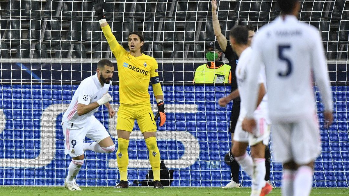 Real Madrid selamat dari kekalahan di markas Borussia Moenchengladbach. (Foto: AP/Martin Meissner)
