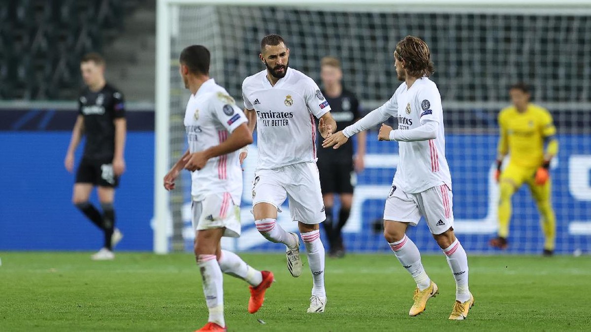Real Madrid berhadapan dengan Borussia Moenchengladbach di Grup B. (Foto: Getty Images/Lars Baron)