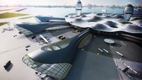 Nantinya, wisatawan bisa melakukan perjalanan sehari ke luar angkasa. Traveler bisa melihat lengkungan bumi dengan gravitasi nol. (Space Port Japan Association, Dentsu, Canaria and Noiz Architects)
