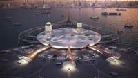 Pesawat luar angkasa akan menuju ruang angkasa setinggi 80 km di atas bumi selama kurang lebih dua jam. (Space Port Japan Association, Dentsu, Canaria and Noiz Architects)