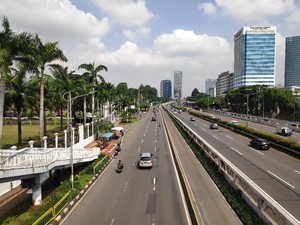 Lalin di Jalan Gatsu Lancar Jelang Rencana Demo Mahasiswa, Polisi Siaga