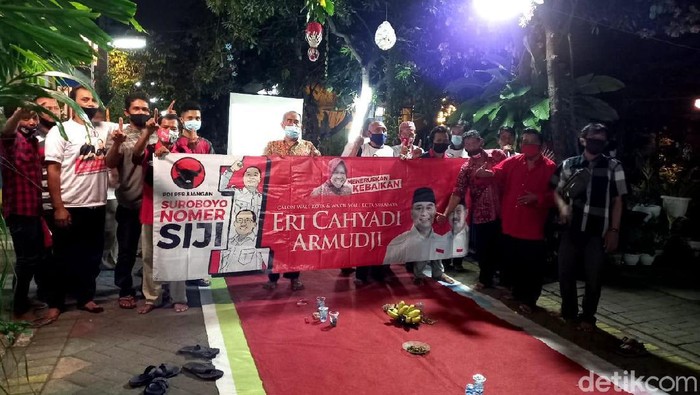 Survei Eri-Armuji Unggul 6 Persen, Posko-Posko di Kampung Makin Semarak