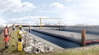 Diberi nama Terowongan Fehmarnbelt dan nama resmi terowongan ini adalah Fehmarnbelt Fixed Link. Mega proyek terowongan bawah laut ini telah direncanakan sejak 2008, kemudian membutuhkan waktu lebih dari satu dekade untuk membuat undang-undang dan disahkan oleh kedua negara hingga akhirnya bisa memulai pembangunan proyek ini. Istimewa/Dok. Femern via femern.com/en/Images-and-videos.