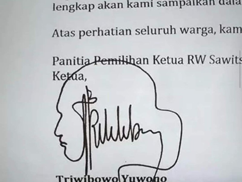 fotoinet tanda tangan ktp lucu dan ribet