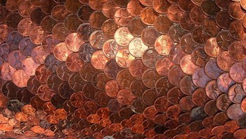 Sisikan ikan? Mari dilihat lagi, itu susunan uang koin. Foto: Brightside