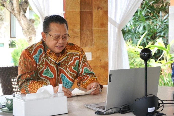 Ketua MPR RI Bambang Soesatyo bersama staff khusus Ketua MPR RI Andi Sinulingga, meresmikan desa wisata Pancasila di Desa Ketambe, Kutacane, Aceh Tenggara