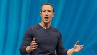 Mark Zuckerberg: US$ 97 miliar (Rp 1.358 triliun) diurutan ke lima dengan kekayakan dari Facebook. (shutterstock)