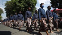 Pelaksanaan Grebeg Maulud tahun ini diselenggarakan secara internal oleh para abdi dalem Keraton Yogyakarta.