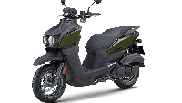 Secara desain, Yamaha BWS 125 tampil cukup anti-mainstream dengan desain fascia mengkotak yang dikombinasi lampu bulat ganda. Kesan petualang makin terasa berkat penggunaan setang model telanjang tanpa penutup (cover). Sementara bagian dasbor sudah menggunakan panel instrumen digital. Foto: Yamaha