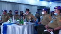 Hadir mendampingi Zulkifli Hasan, Wakil Gubernur DKI Jakarta yang juga Sekjen DPN IARMI A. Riza Patria, Gubernur Akmil Mayjen TNI Imam Santoso dan 1000 lebih Kader IARMI seluruh Indonesia yang hadir secara virtual.