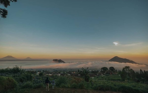 Konsep angkringan di tempat wisata di dusun Cuntel, Kopeng, Getasan, Kabupaten Semarang itu yakni angkringan di atas awan. (Dok Camping Ground Pinus Cuntel) Konsep angkringan di tempat wisata di dusun Cuntel, Kopeng, Getasan, Kabupaten Semarang itu yakni angkringan di atas awan. (Dok Camping Ground Pinus Cuntel)