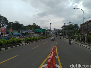 One Way Selesai, Jalur Puncak Bogor Kembali Normal Dua Arah-Lalin Lancar