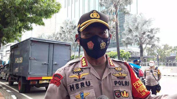 Kapolres Jakpus Kombes, Heru Novianto (Farih-detikcom)
