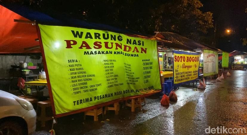 Kulineran Murah Warung Nasi Sunda Kaki Lima di Jalan Ciheuleut