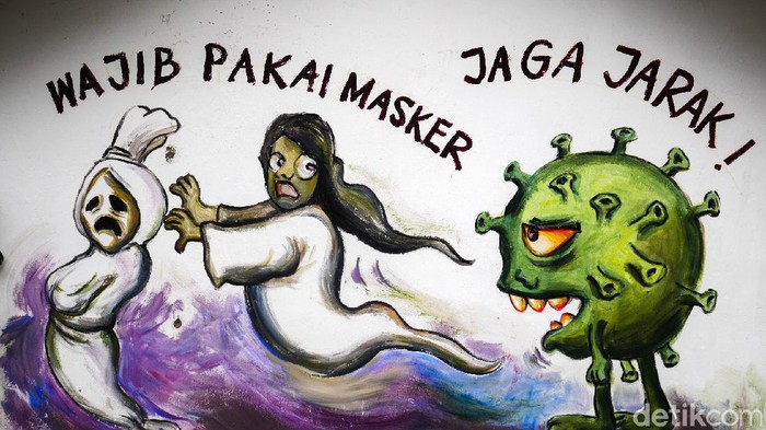 Mural Edukasi COVID-19 dan DBD di Cimahi Bahaya COVID-19 terus mengintai masyarakat sehingga perlu diingatkan dengan berbagai cara soal bahaya virus asal Cina tersebut, salah satunya dengan mural edukatif.