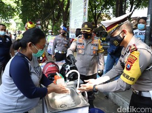 Operasi Zebra di Mojokerto, Polisi Edukasi Tertib Lalin dan Prokes