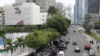 Begini suasana terkini Kedubes Prancis di kawasan Thamrin, Jakarta.