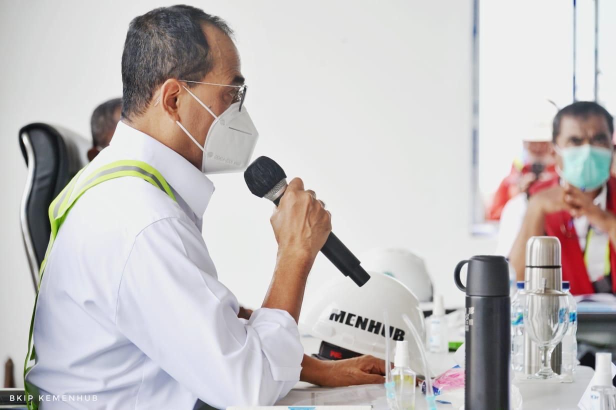 Menteri Perhubungan Budi Karya Sumadi Tinjau Pelabuhan Patimban