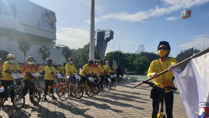 Kemenpora Bersepeda Sambut Hari Sumpah Pemuda, Sabtu (31/10/2020)