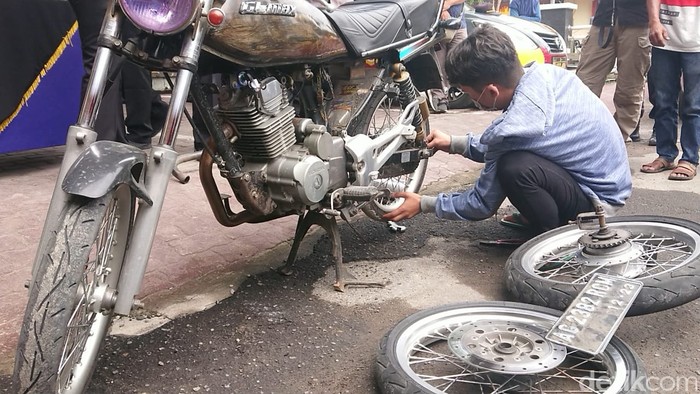 Pemotor Ugal-ugalan Yang Viral di Medsos diamankan