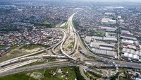 Jalan Tol Trans Sumatera Ruas Medan - Binjai seksi 1 (Interchange Tanjung Mulia).Foto: Dok. PT Hutama Karya (Persero)