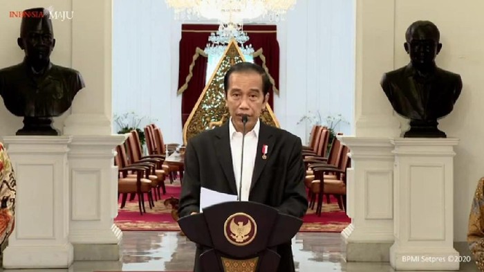 Presiden Joko Widodo (Jokowi) menyampaikan sikap pemerintah terhadap sitauasi yang berpotensi memecah persatuan umat beragama (YouTube Sekretariat Presiden)