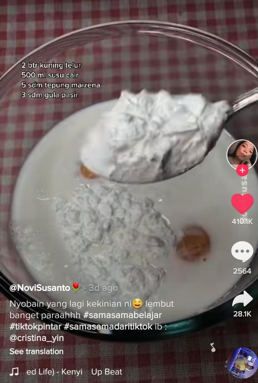 Resep 'Baked Milk', Camilan Manis yang Lagi Hits di TikTok