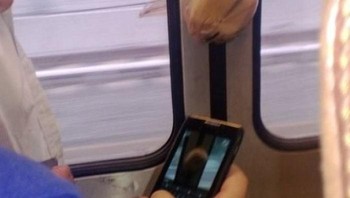 Buru-buru, alhasil makan siangnya saja yang nyangkut kebawa kereta. Sedihnya. Foto: orclev87 via Bored Panda