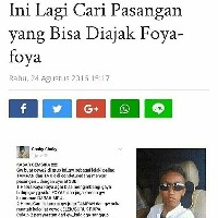 Pria paling tampan dan tajir se-Condet nih lagi cari pasangan. Ada yang mau?Foto: Facebook