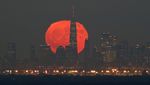 Fenomena Full Hunters Moon Latari Keindahan Kota Manhattan