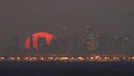 Fenomena Full Hunters Moon Latari Keindahan Kota Manhattan